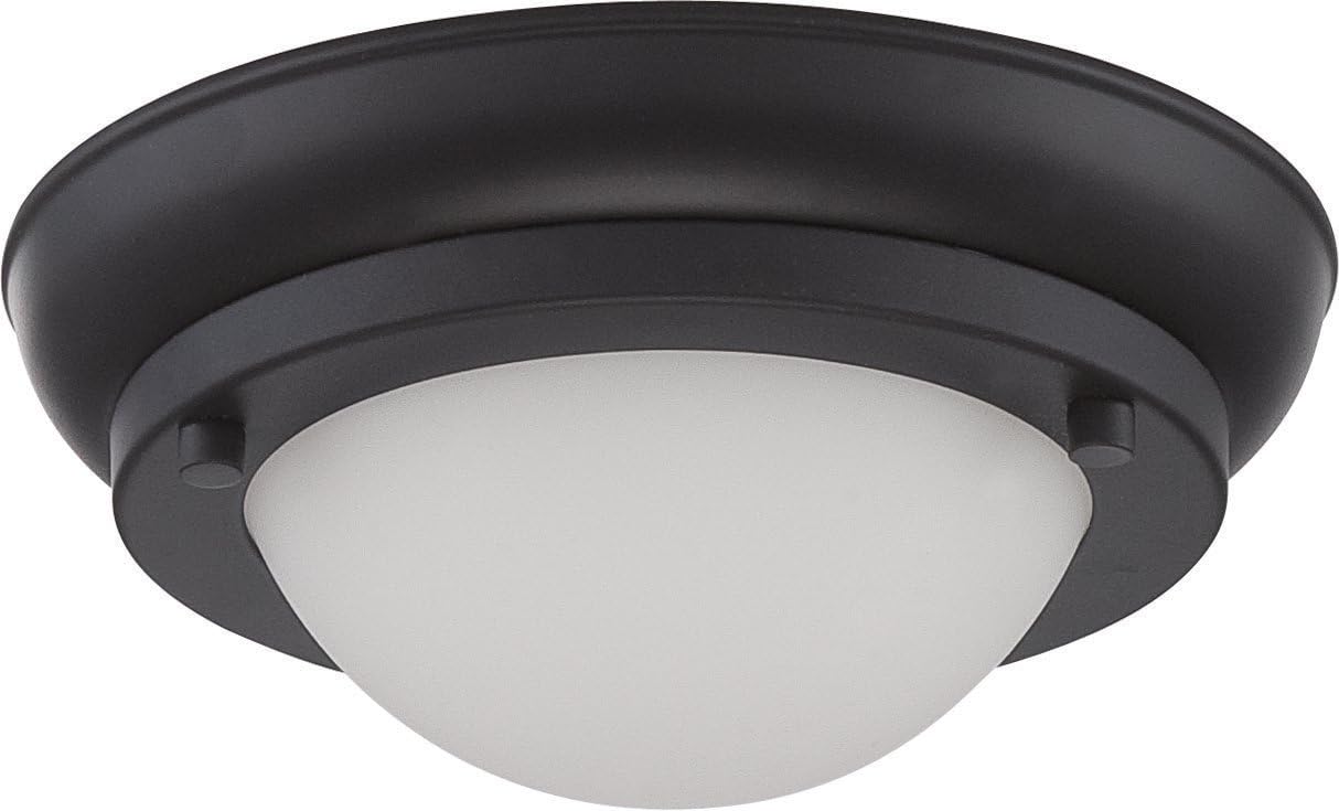 Nuvo 62/516 One Light Flush Mount, 9.63 inch, Polished Nickel Pack of 2