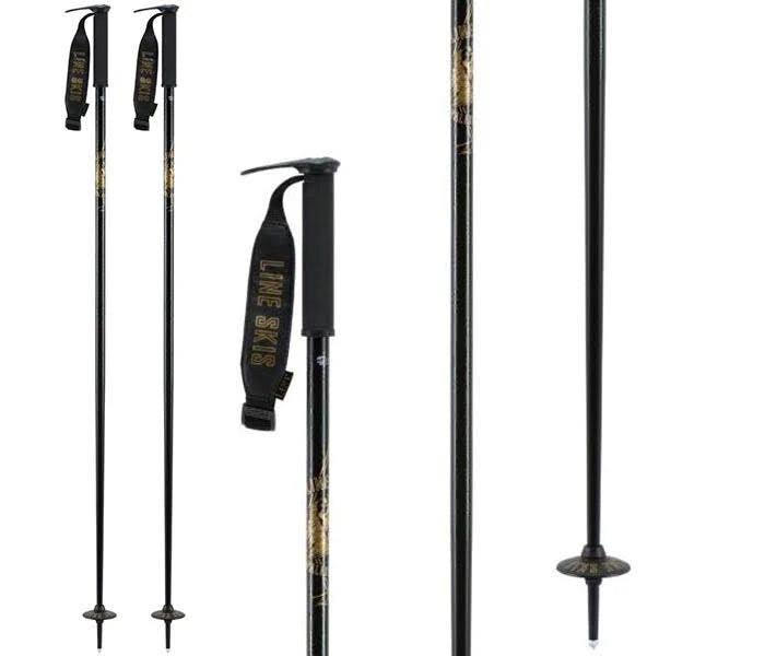 Line Wallischtick Ski Poles Black 95cm