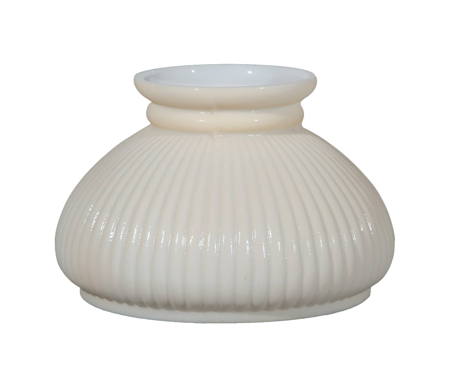 Bu0026p Lamp 7x22 Shade, Rib, Cream Background