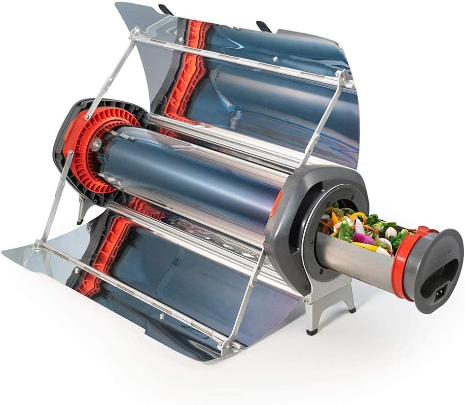 GOSUN Fusion Solar Oven - Hybrid Electric Grill | Portable Oven & High Capacity Solar Cooker | Indoor or Outdoor Oven | American Sun Oven Camping Cookware - Survival Gear Powered by Sun or Electricity