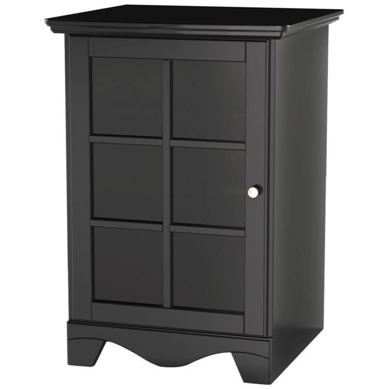 Atlin Designs One Door Audio Tower in Black - AD-425514