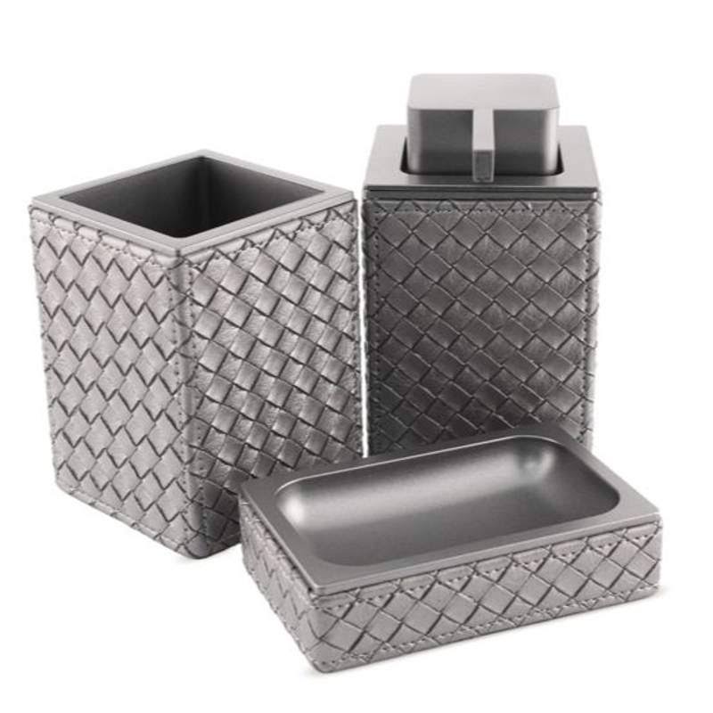 Gedy by Nameeks Marrakech 3-Piece Bathroom Accessory Set; Old Silver