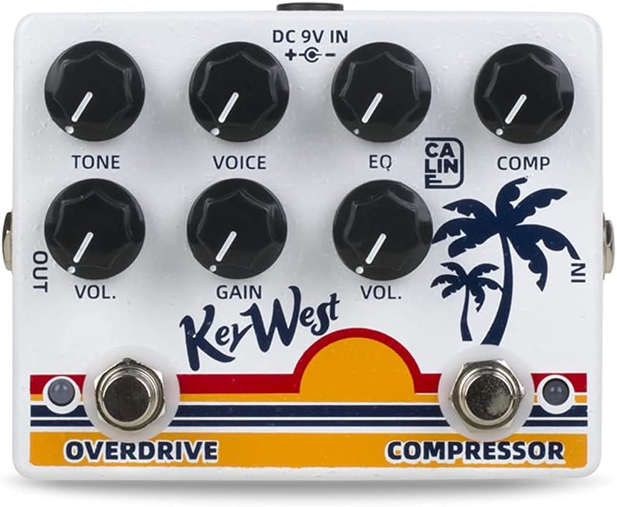 Caline DCP-05 KEY WEST Compressor Overdrive Effect Pedal Dual Guitar Pedal Pack of 2