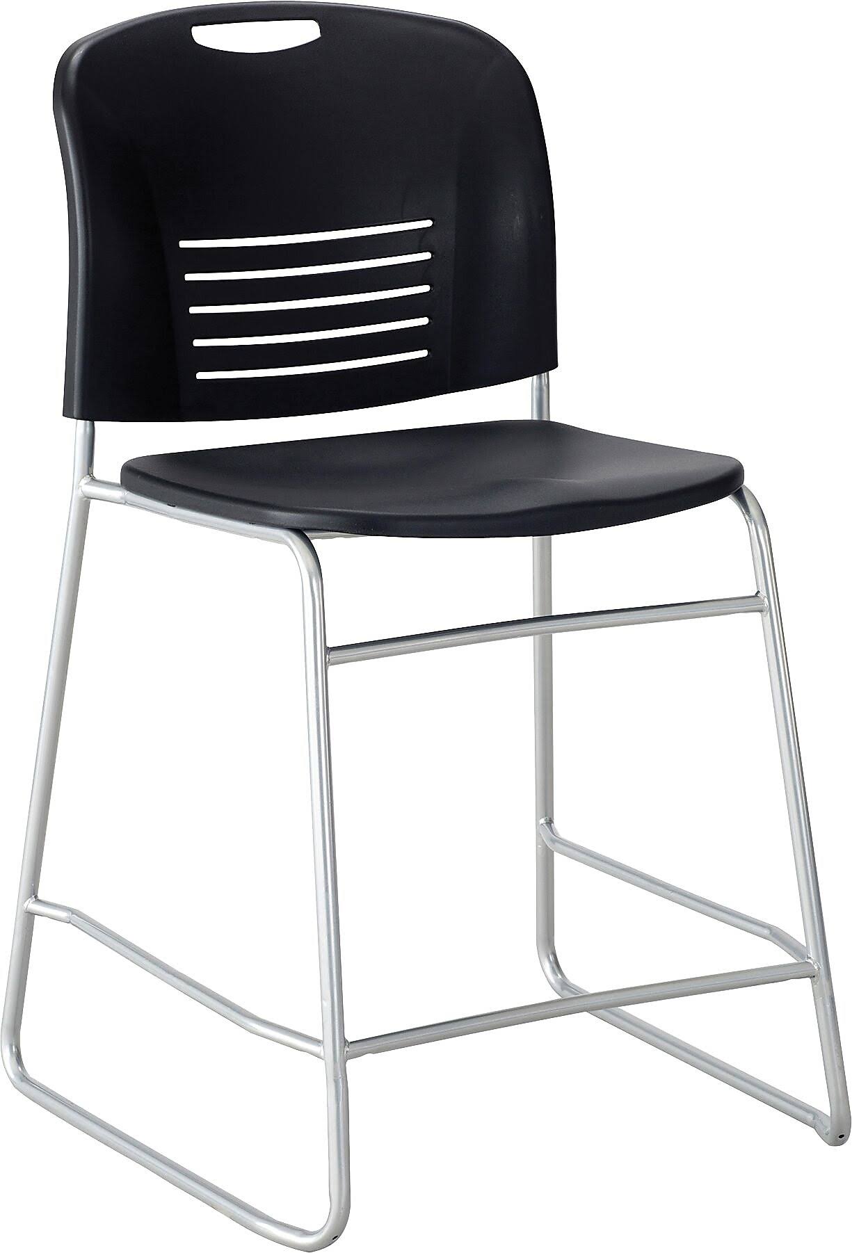 Safco Vy Counter Height - Chair - plastic - black