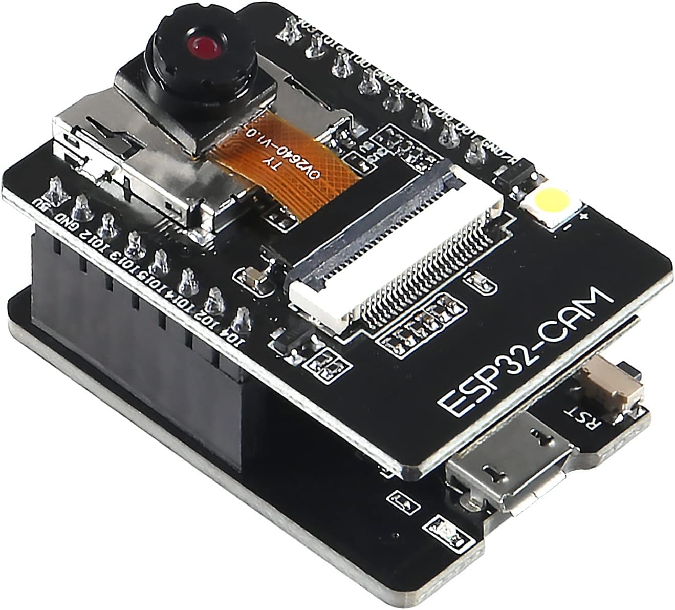 Ziihao ESP32-CAM WiFi Bluetooth Board ESP32-CAM-MB Micro USB to Serial Port CH340G with OV2640 2MP Camera Module Dual Mode (1PCS) Pack of 2