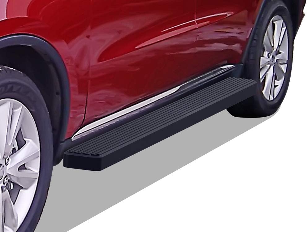 APS iBoard Running Boards (Nerf Bars Side Steps Step Bars) Compatible with Dodge Durango 2011-2022 4-Door (Black Powder Coated 6 inches)