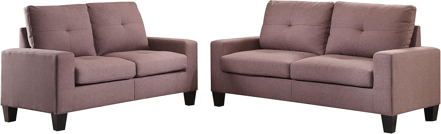 ACME Platinum II Sofa & Loveseat - 52735 - Gray Linen