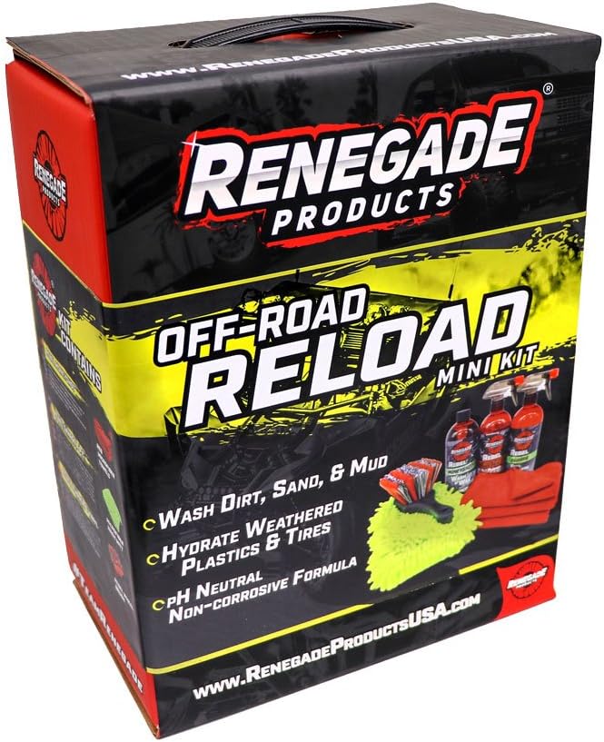 Renegade Products Off Road Reload Mini Detailing & Cleaning Kit UTV, ATV, Motocross Dune Riding, Trail Riding Mudding Pack of 2