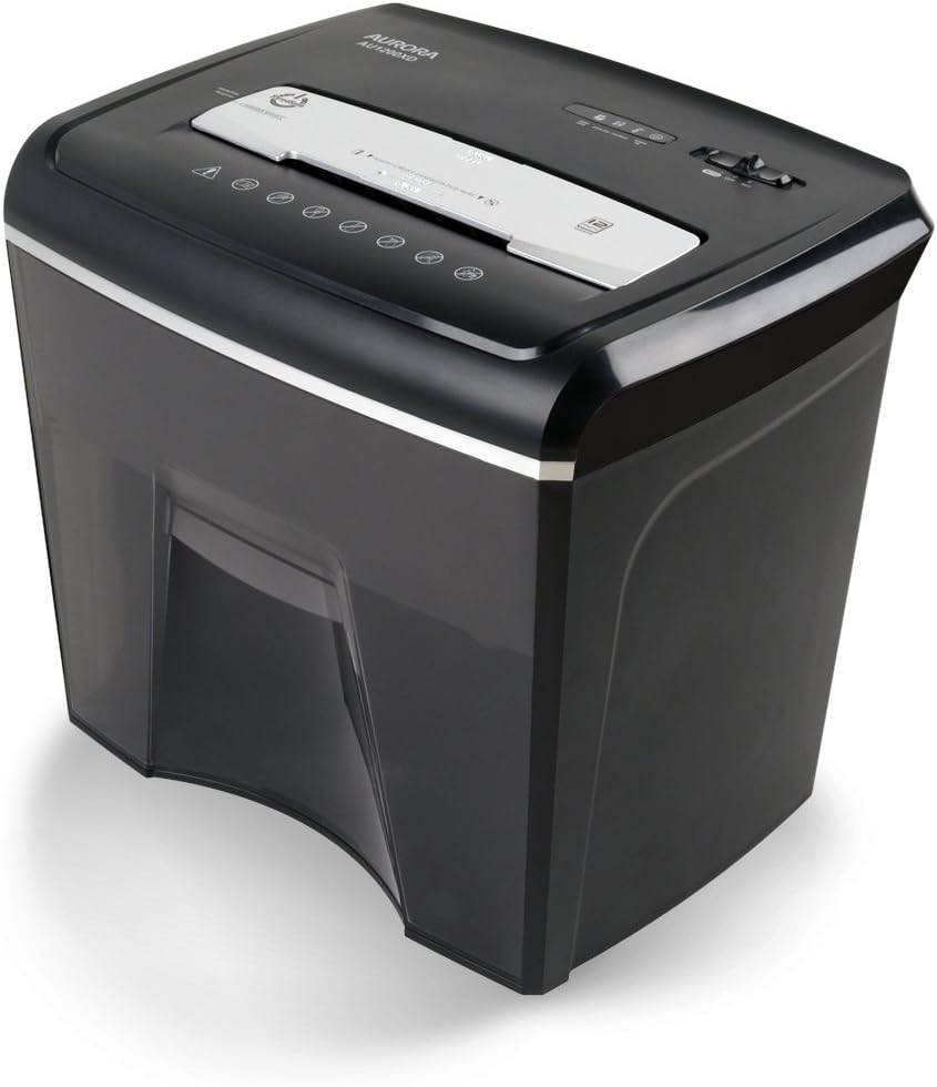 Aurora AU800SZ Professional Strip Cut Paper Shredder/CD/Credit Card Shredder Without Wastebasket, 8-Sheet Strip-Cut No Basket Pack of 2