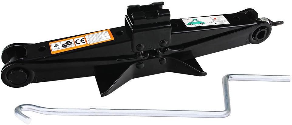 DICN Scissor Jack with Crank Handle Car Tire Repair Kit Emergency for Toyota Camry Corolla Prius Vios - 2 Ton/ 4.2-15 Inch