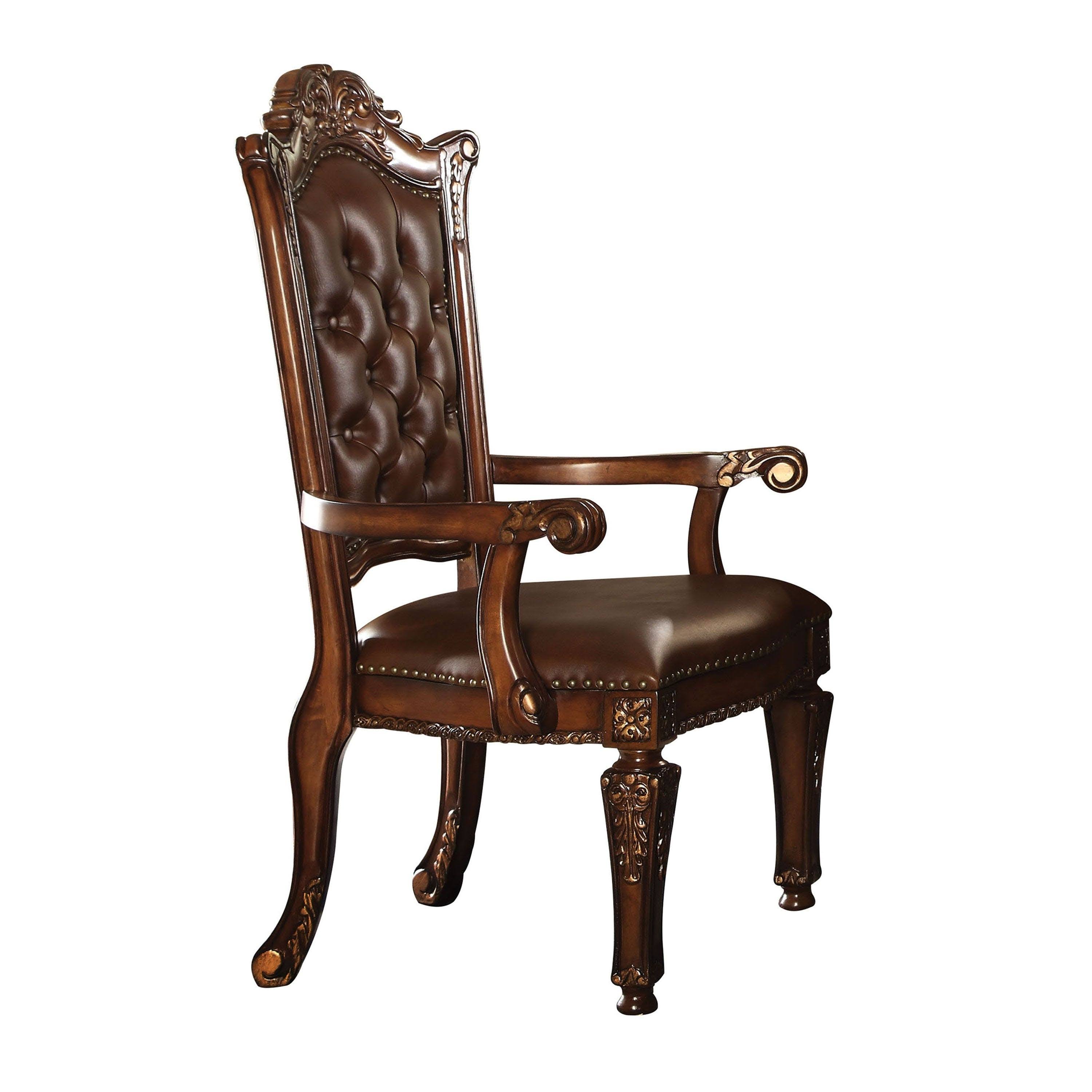 Acme Vendome Executive Chair (Arm), PU u0026 Cherry