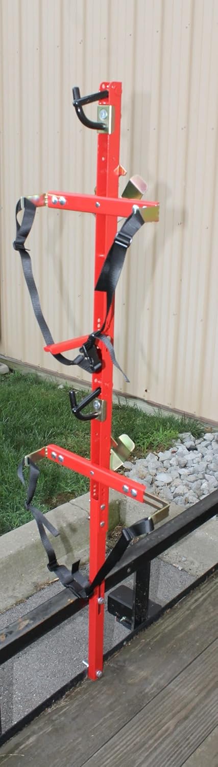 Jungle Jim's Backpack Blower Holder Rack for 2 Blowers Lawn & Landscape Trailers