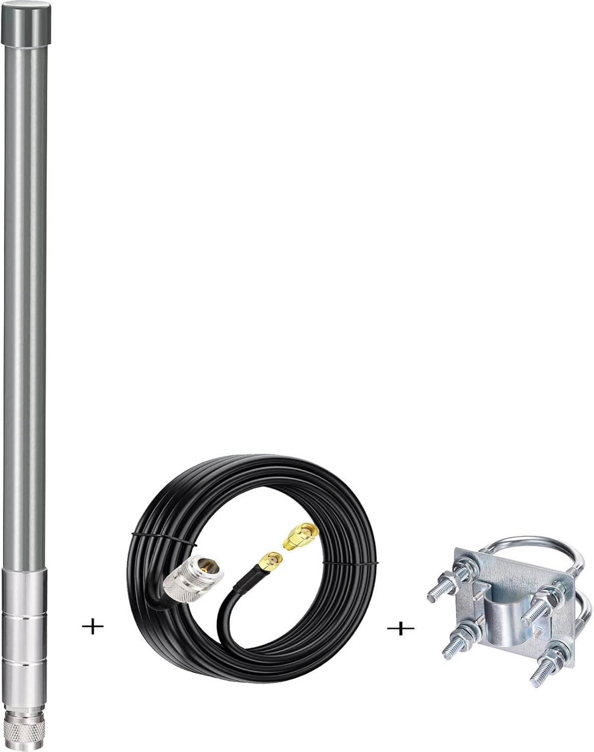 Bingfu Lora Antenna 915mhz outperforms 5.8 dbi 8dbi Helium Antennas in Some Use Cases - 4dbi with 20ft Cable for MNTD RAK V2 Nebra Bobcat 300 Sensecap M1 HNT Helium Hotspot Miner SyncroBit Gateway Pack of 2