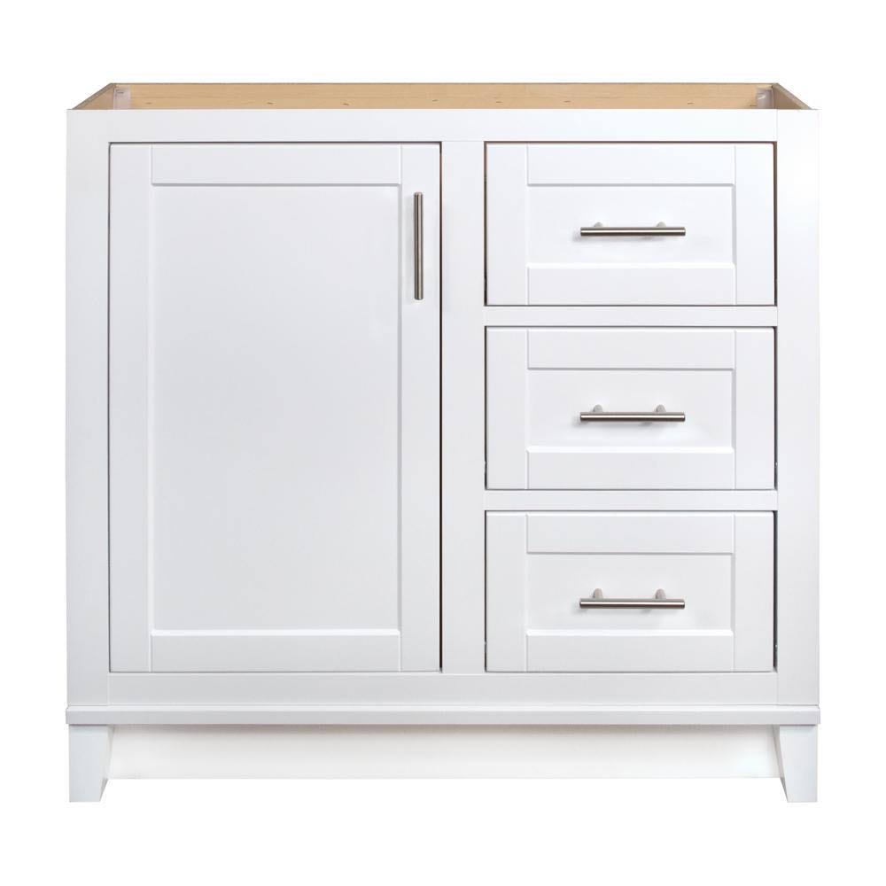 Glacier Bay Kinghurst 36 in. W x 21 in. D x 33.5 in. H Bathroom Vanity Cabinet Only in White