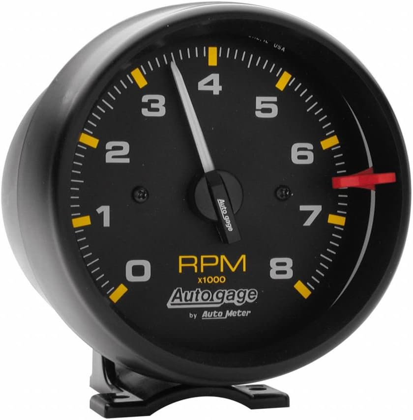 AutoMeter Pedestal Mount Tachometer | 8,000 RPM | Black