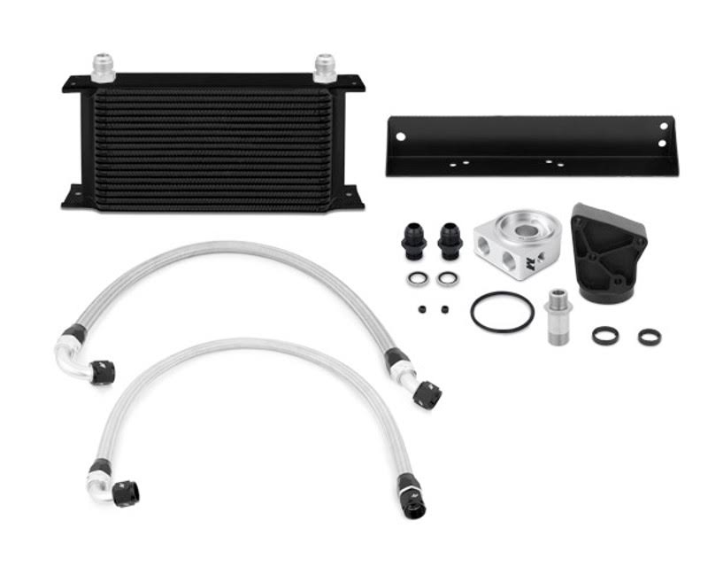 Mishimoto MMOC-GEN6-10TBK Black Thermostatic Oil Cooler Kit Hyundai Genesis Coupe 3.8L 10-12
