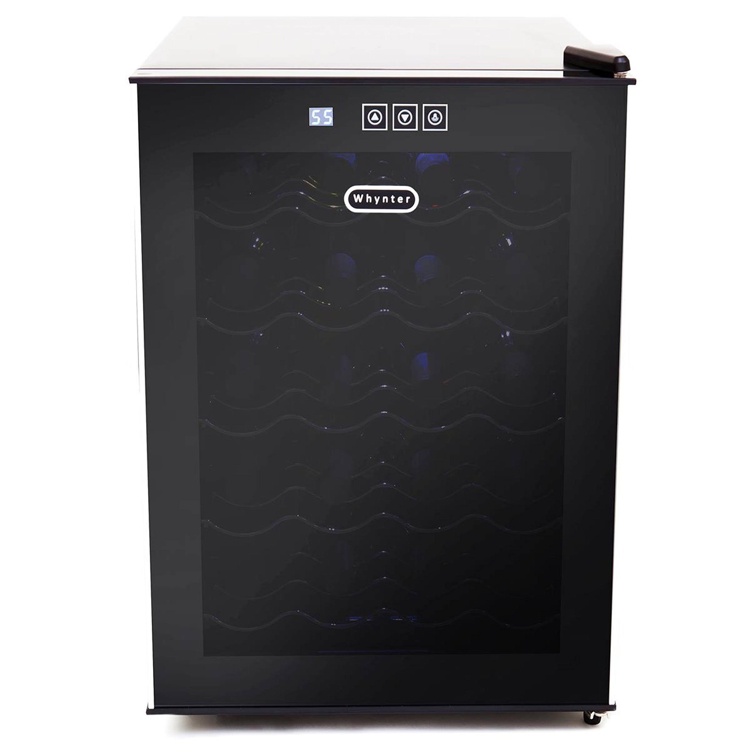 Whynter WC-201TD 20-Bottle Wine Cooler - 16x22 - Black d door