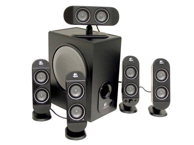 Logitech X-530 70 Watts RMS 5.1 Black Speaker System