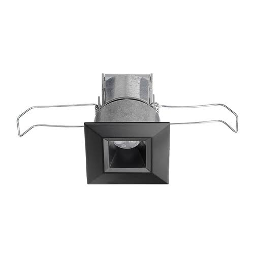 Juno Recessed Lighting MDSLWG2-27K-FL-BL 2-1/4x22 Mini LED Square Downlight Wet Location 2700K Flood Beam Spread, Black Finish