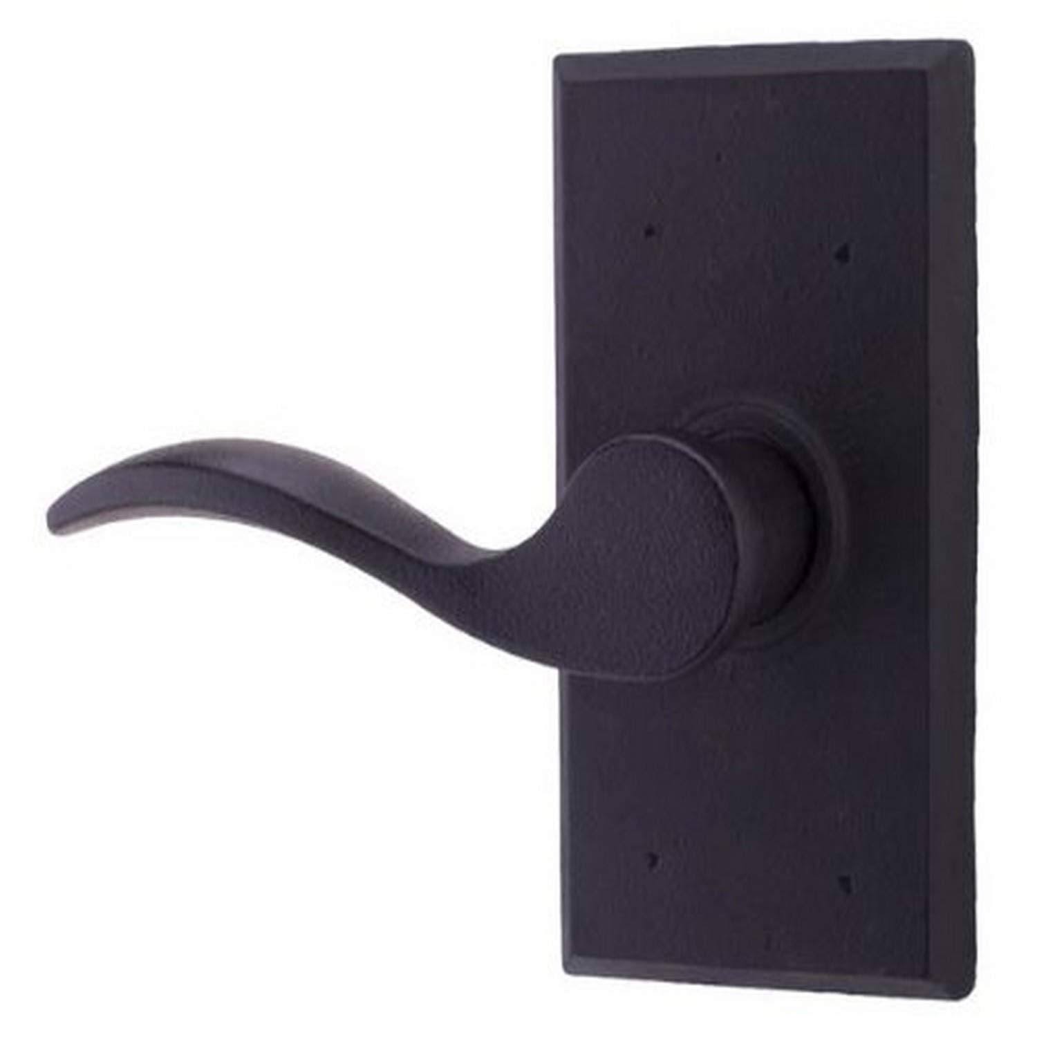 Weslock L7310h2h2sl20 Left Hand Carlow Square Privacy Door Lever, Black