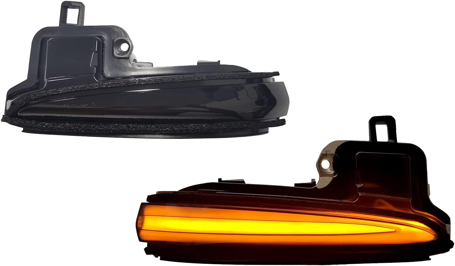 KYYET Left Right Led Side Mirrors Sequential Dynamic Turn Signal Lights Indicator Strip Compatible with Toyota Tacoma 2016-2021, RAV4 XA50 2019-2021, Highlander XU70 2020-2021 (Smoke lens)