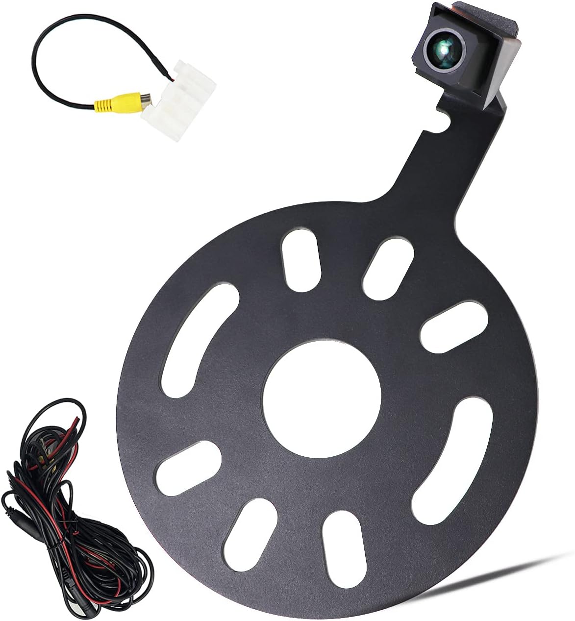 VIREGO Backup Camera for Jeep Wrangler JK 2/4Doors 2007-2018,Water-Proof,Spare Tire,Safe Parking/Reversing,Super HD,Excellent Night Vision,Wide Angles,Input Harness,Mount with OEM Monitor Adaptor Pack of 2