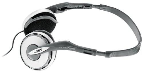 COBY CV 250 - Headphones - behind-the-neck mount - wired - 3.5 mm jack