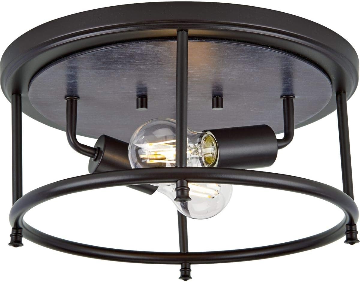 Progress Lighting P350151-031 Durrell Close-to-Ceiling, Black