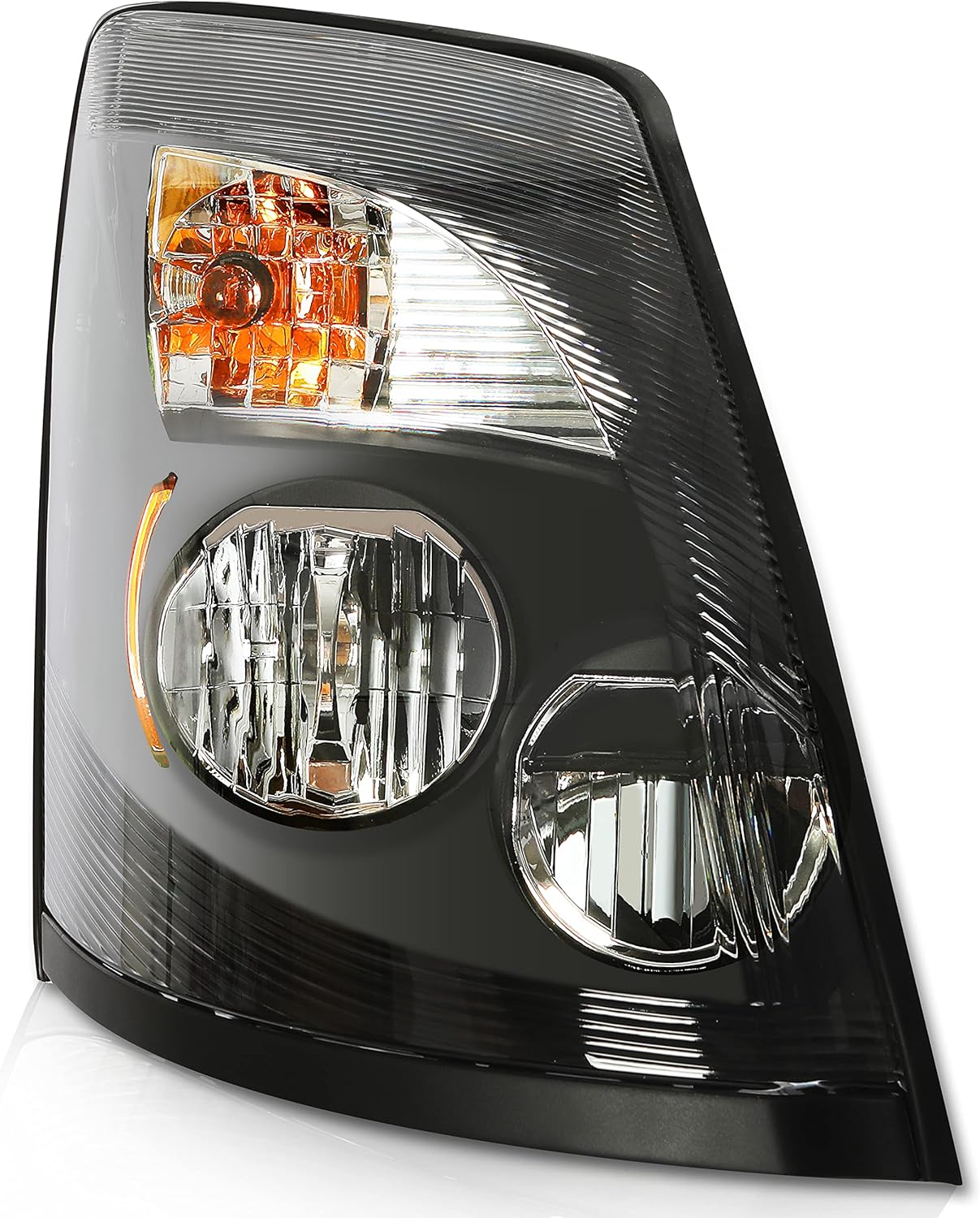 HECASA LED Headlight Headlamp Passenger Side Right Compatible with 04-2017 Volvo VNL, VNX, VNM Replace for 82329590, 82329124, 82329592 (Right)