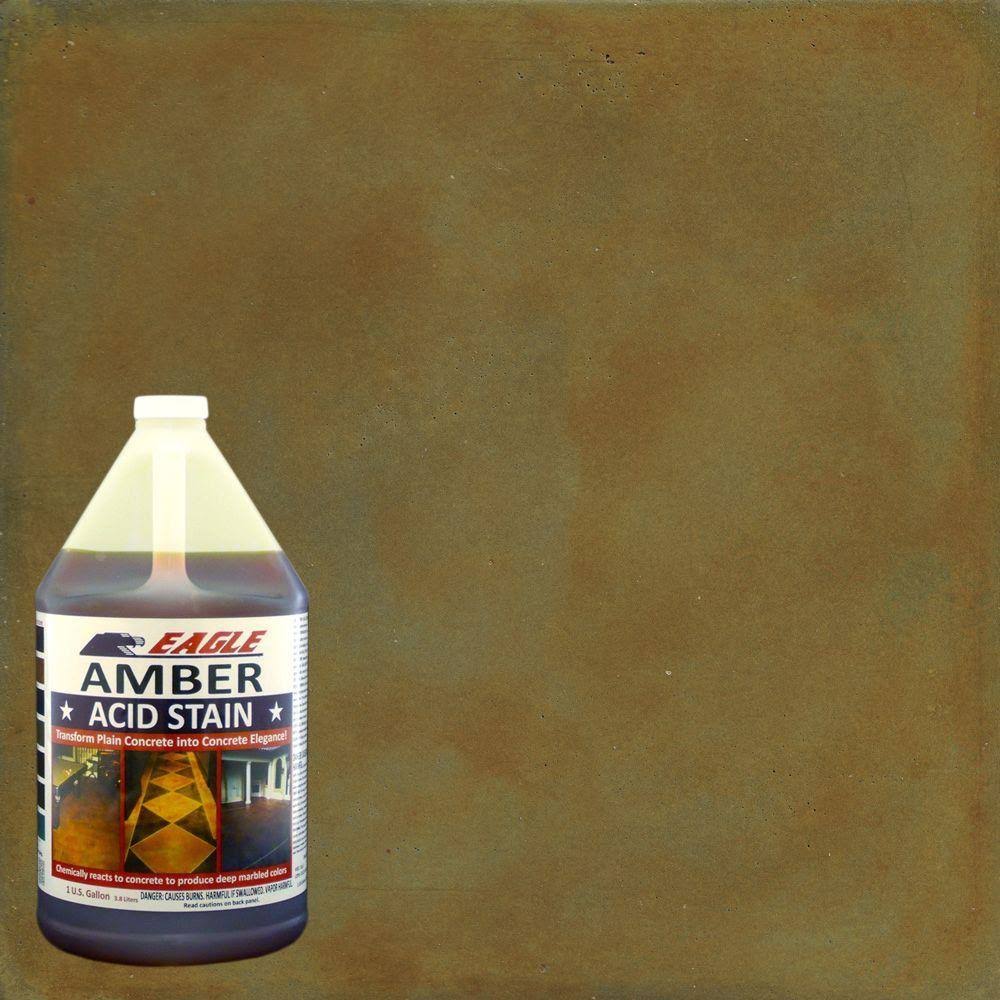 Eagle 1 gal. Amber Concrete Acid Interior/Exterior Stain