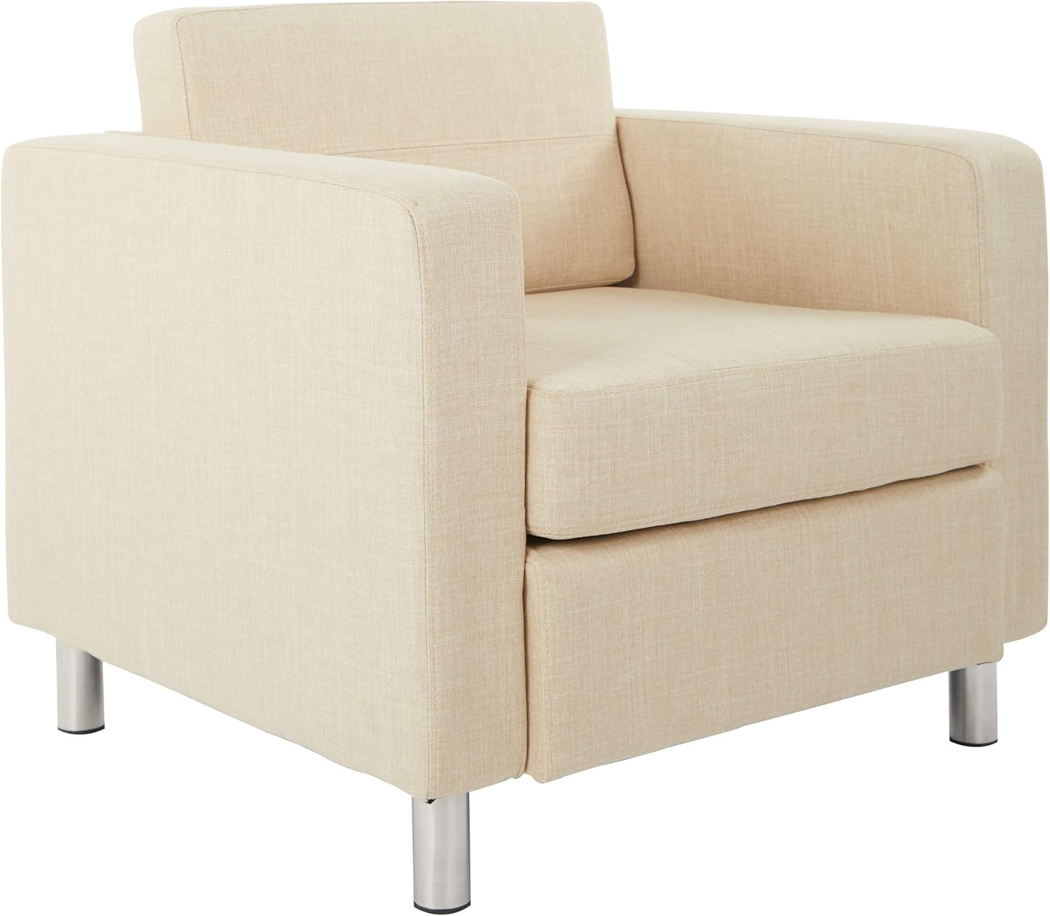 OSP Home Furnishings Pacific Arm Chair, Black