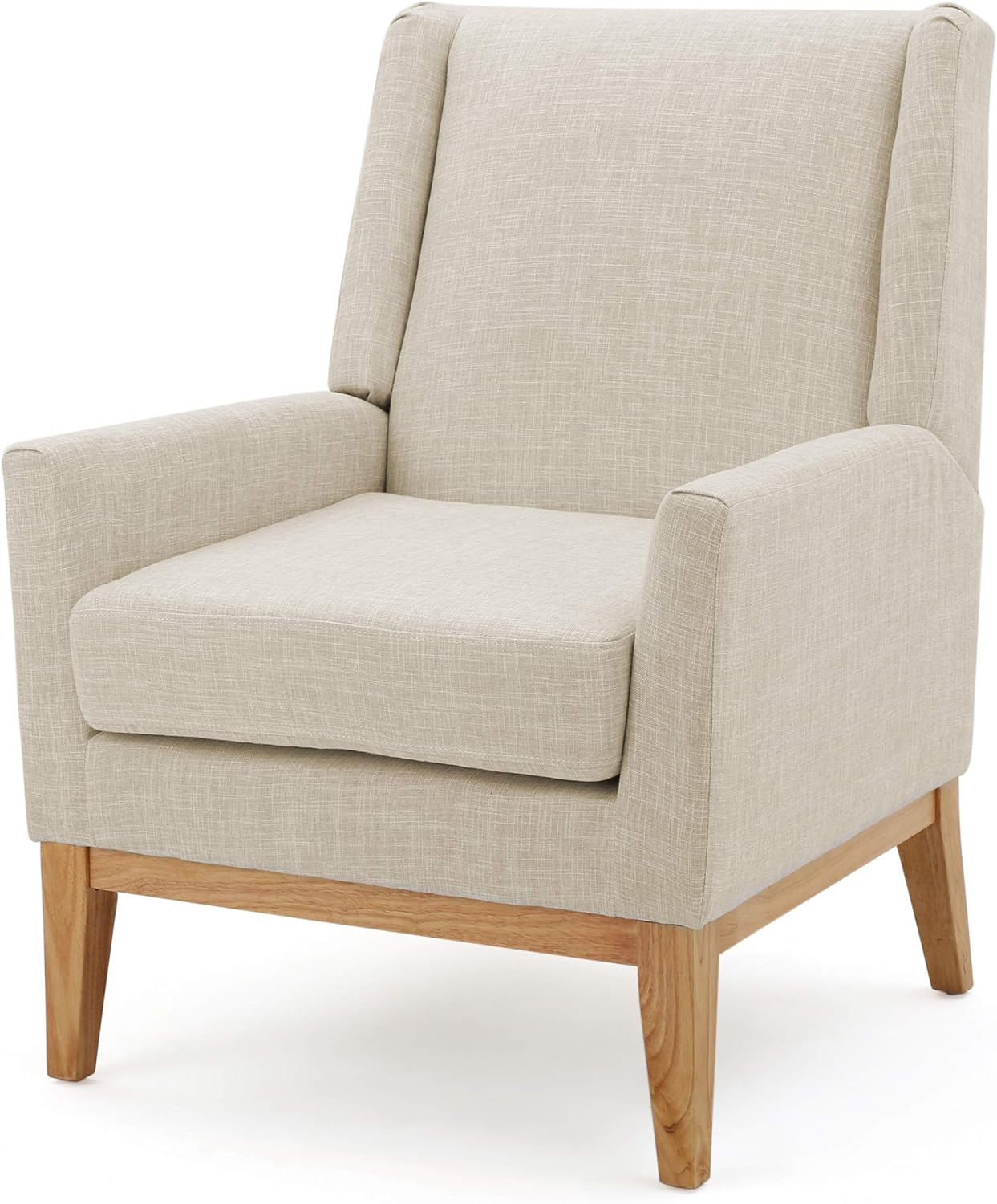 Christopher Knight Home Aurla Fabric Accent Chair, Light Grey