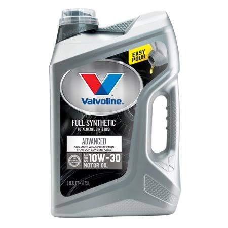 (9 Pack) Valvoline Advanced Full Synthetic SAE 10W-30 Motor Oil - Easy Pour 5 Quart
