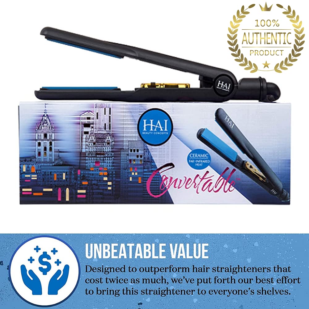 HAI Convertable Flat Iron (Classic Blue) Pack of 2