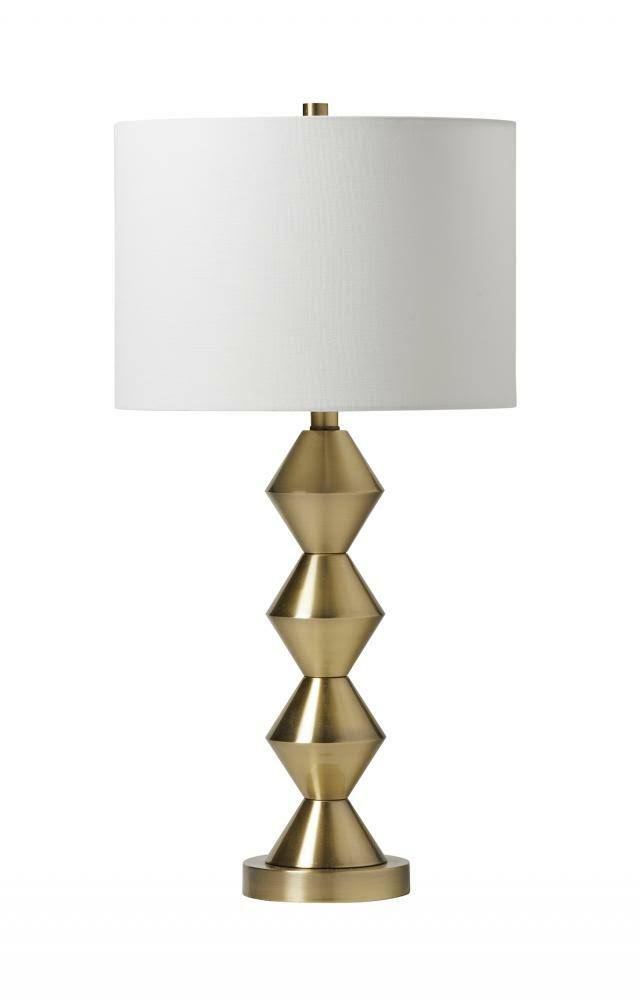 Craftmade 86244 27x22 Tall Accent Table Lamp Satin Brass Lamps Table Lamps