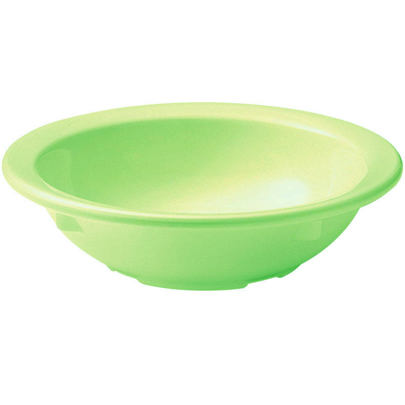 Supermel 10 oz 5.75 x 1.5 Rimmed Bowl Green Melamine,12 Packs