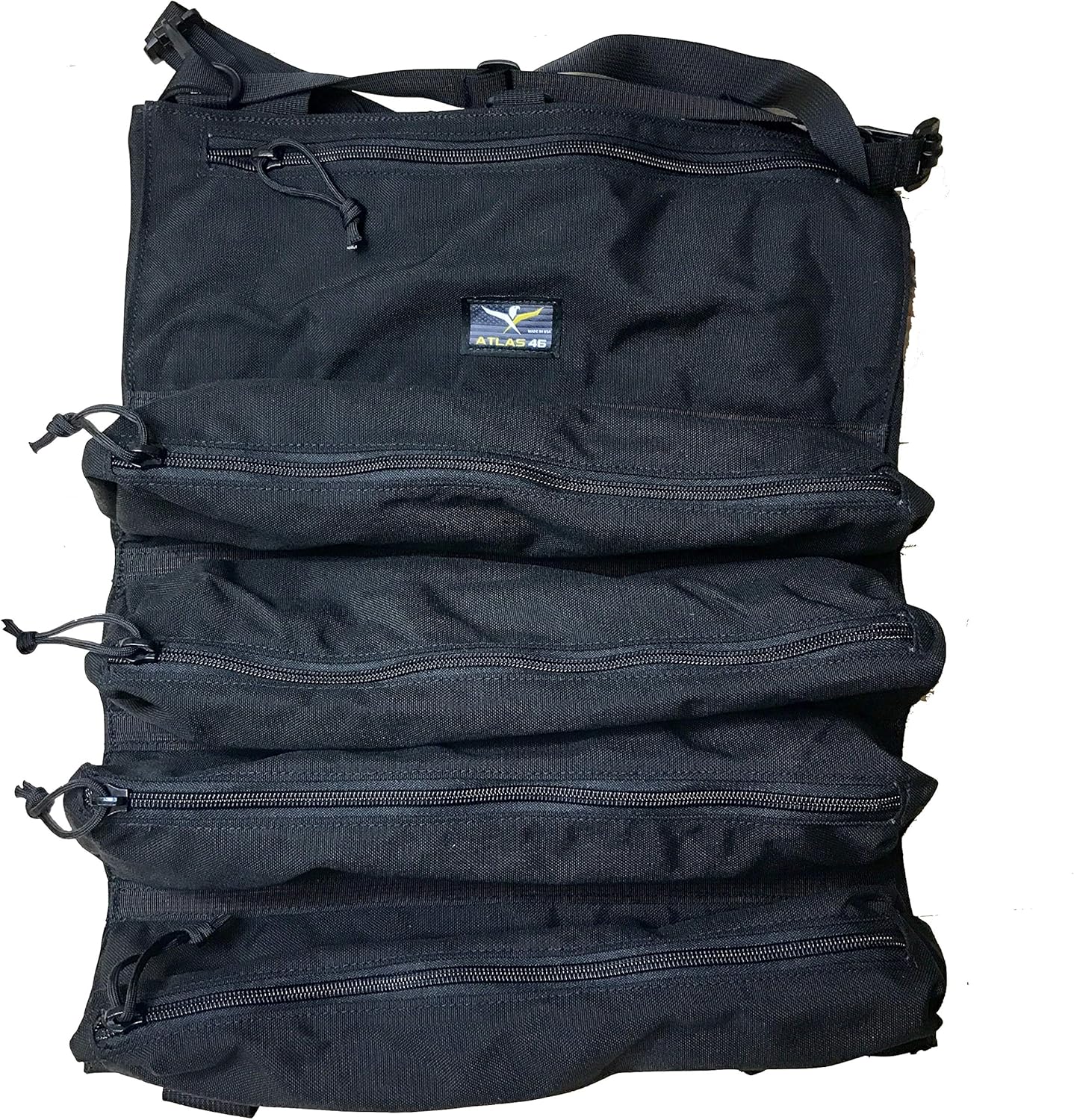 Atlas 46 Yorktown Quick Detach Tool Roll, Coyote Brown - Ultra Portable, Detachable Pocket Design, Large Capacity Wrench Organizer and Tool Storage | Made in the USA