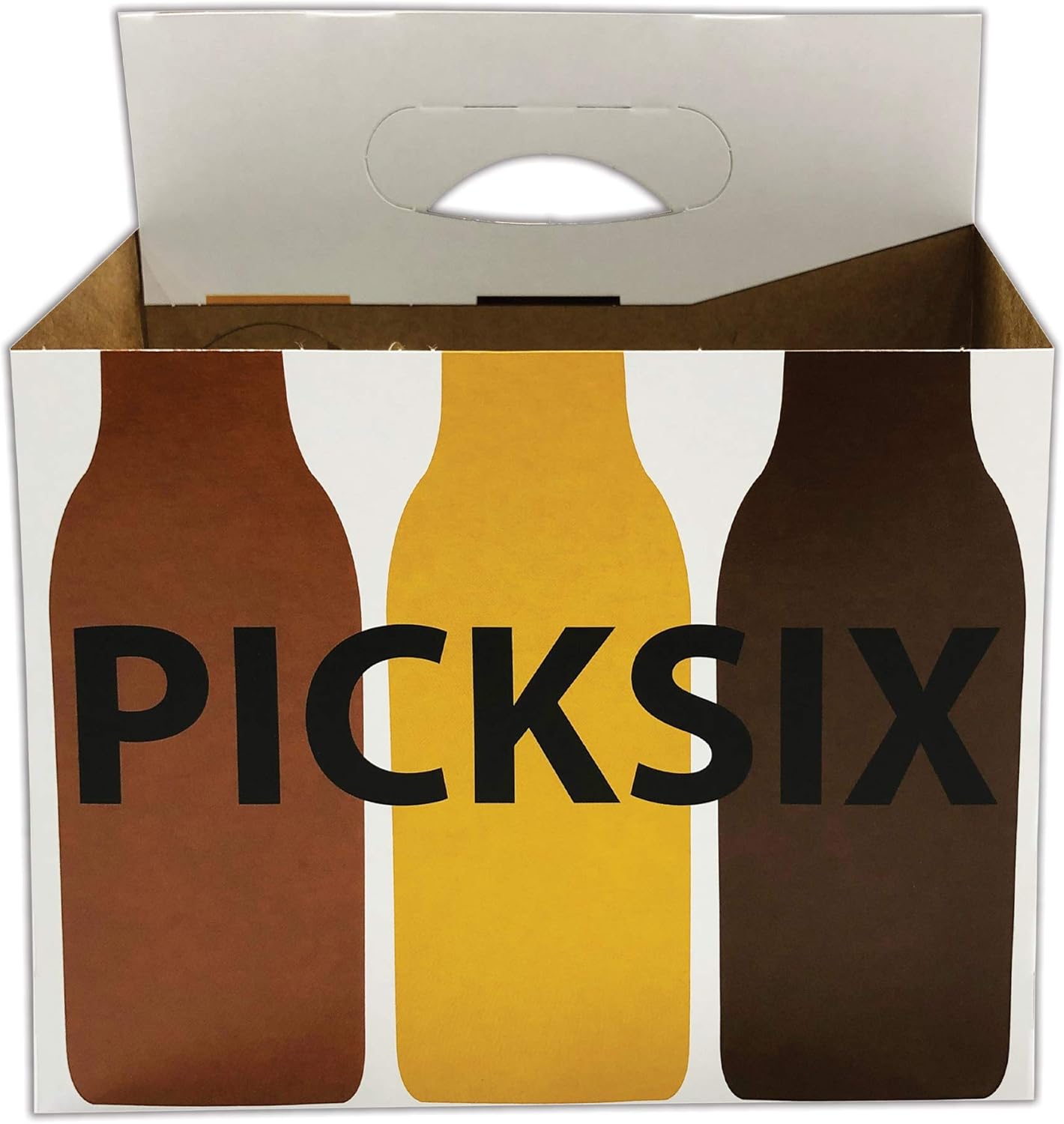 6 Pack Cardboard 12 oz Beer/Soda Carrier by C-Store Packaging (Barrel-50pk) FAST SAME DAY SHIPPING Pack of 2