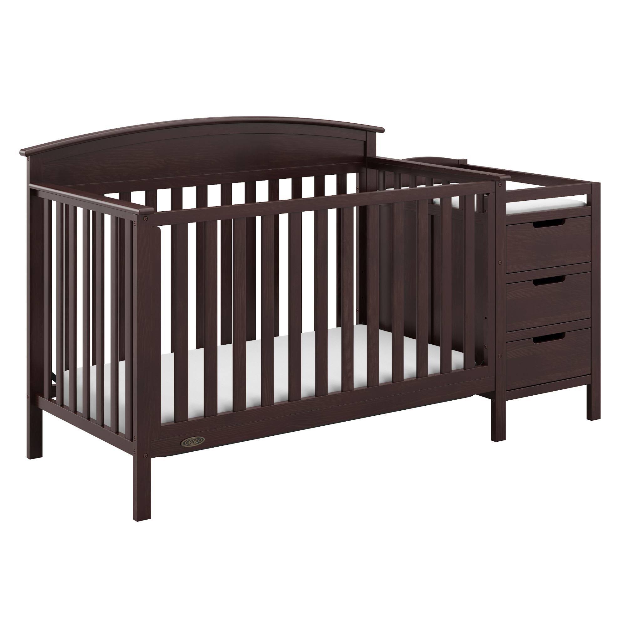 Graco Benton 4-in-1 Convertible Crib and Changer - Espresso