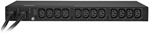 CyberPower PDU15MHVIEC12AT Metered ATS PDU, 200-240V/15A, 12 Outlets, 1U Rackmount