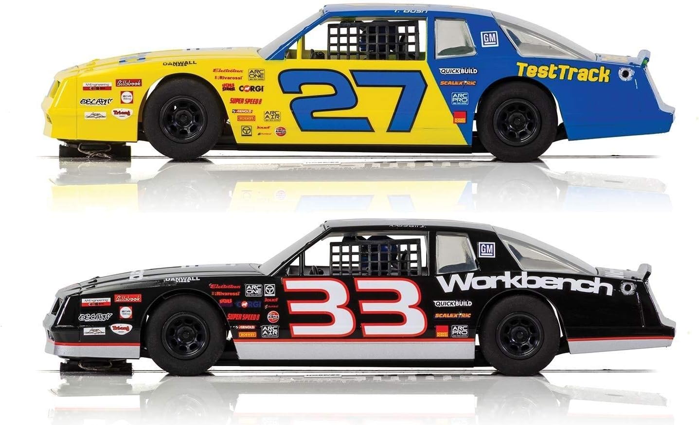 Scalextric Stock Car Challenge 1:32 Race Track Slot Car Set C1383T Yellow & Black