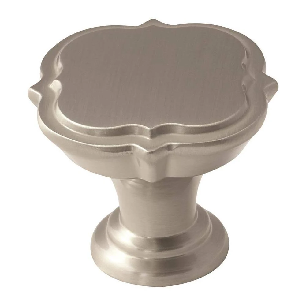 Amerock Grace Revitalize 1-3/8 in. Dia (35 mm) Satin Nickel Cabinet Drawer Knob (25-Pack)