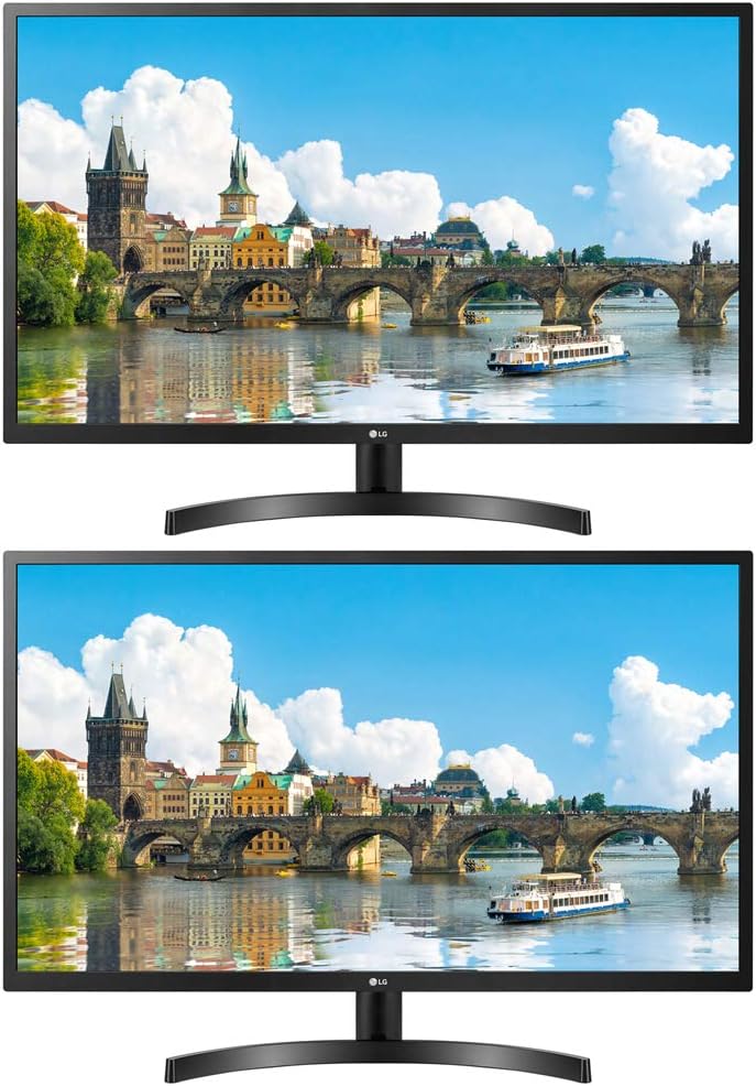 LG 32MN600P-B 31.5 inch Full HD IPS Monitor with AMD FreeSync 2 Pack