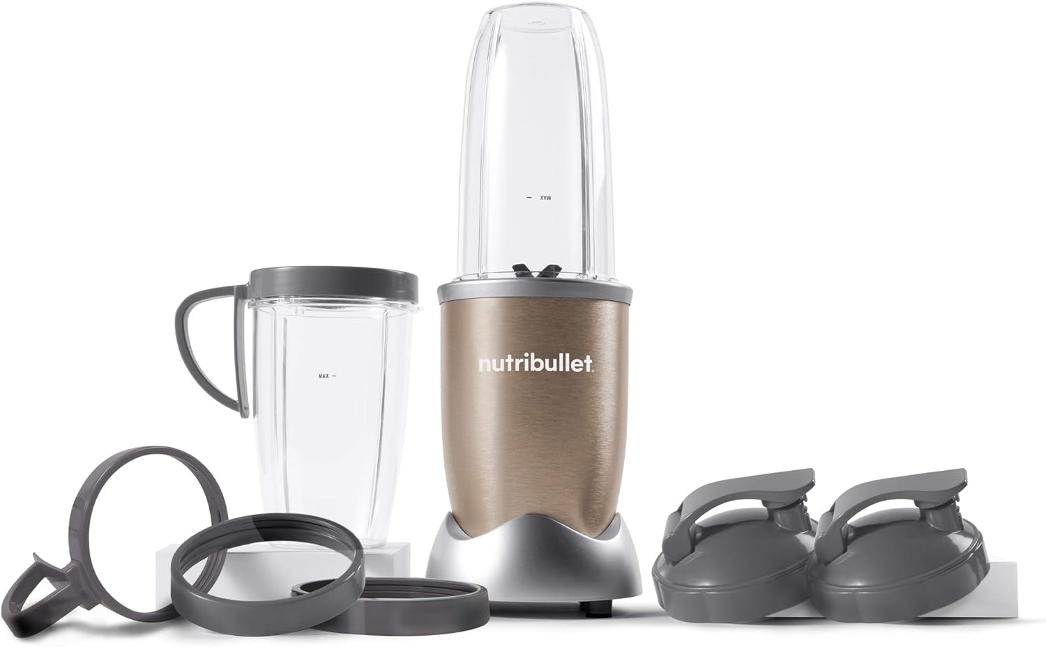 NutriBullet Pro - 13-Piece High-Speed Blender/Mixer System with Hardcover Recipe Book Included (900 Watts) Pack of 2