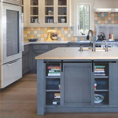 CALHOME 4 ft. Mini Sliding Barn Wooden Door Hardware for Cabinet and TV Stand Steel Track Roller Hanging Kit, Cabinet-CAB05-4ft