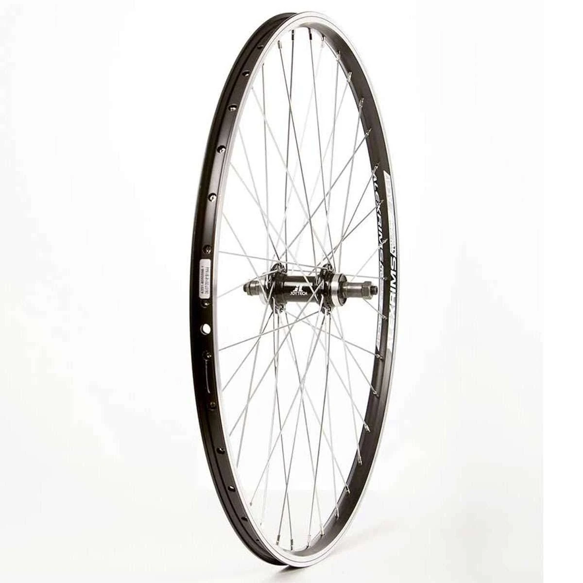 Wheel Shop Alex Ace17 Black/ Joytech D242dse Wheel Rear 26 / 559 Holes: 36 QR 135mm Rim and Disc Is 6-Bolt Freewheel