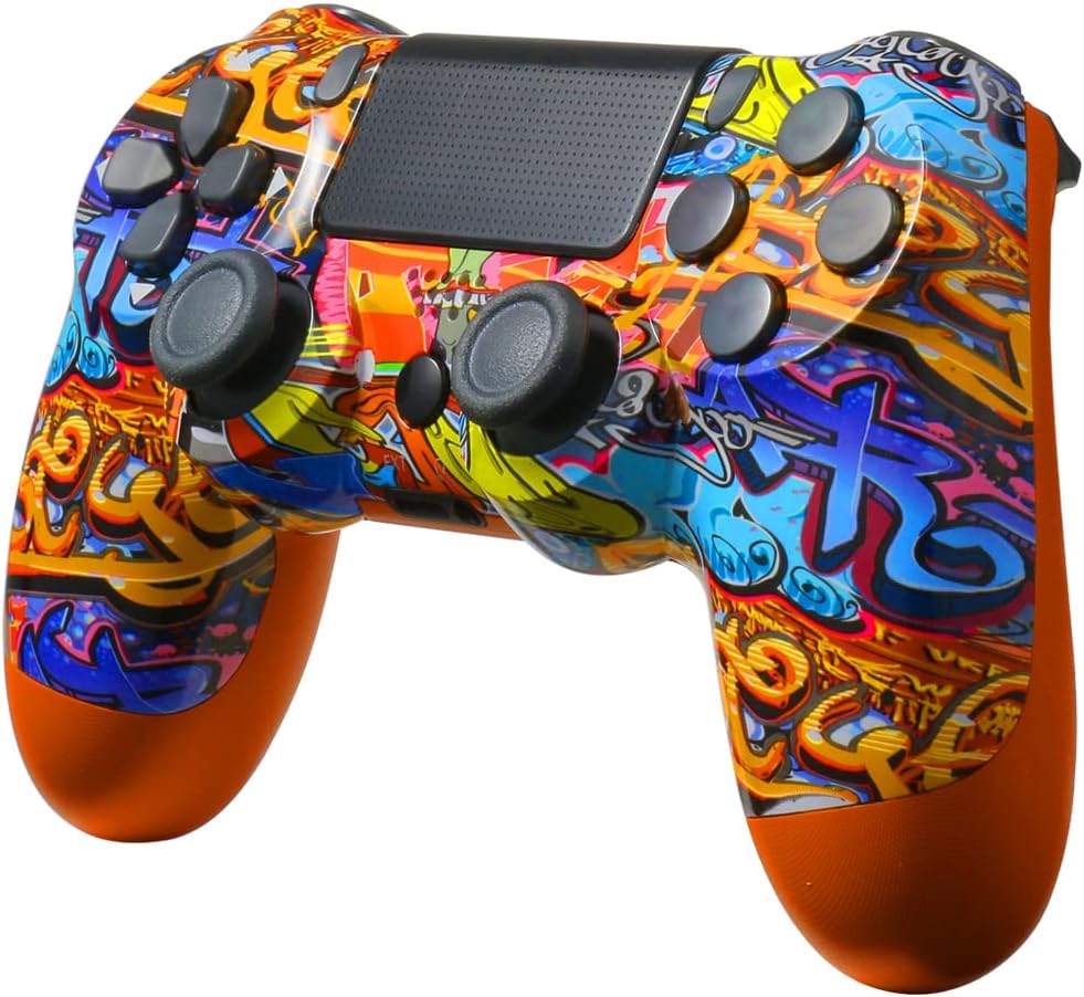 2 Pack COKPAPA Wireless Controller Compatible with PS4 / PS4 Slim / PS4 Pro / PC - Replacement Gamepad Joystick with Charging Cable / Enhanced Dual Vibration for Playstation 4 Pack of 2