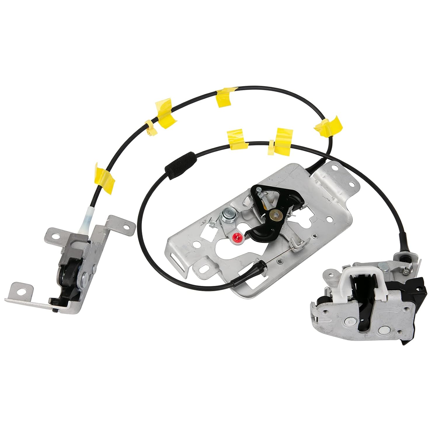 FAKAFY 8L3Z18264A00B 6L3Z-18264A00-B Door Lock Latch & Cable Compatible with Ford F-150 Extended Cab Pickup ONLY 2004 2005 2006 2007 2008, Right Passenger Upper and Lower Rear Side Latches Assembly Pack of 2