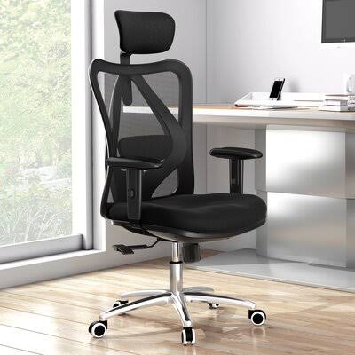 Ashendon Ergonomic Mesh Task Chair Ebern Designs Back Color: Black