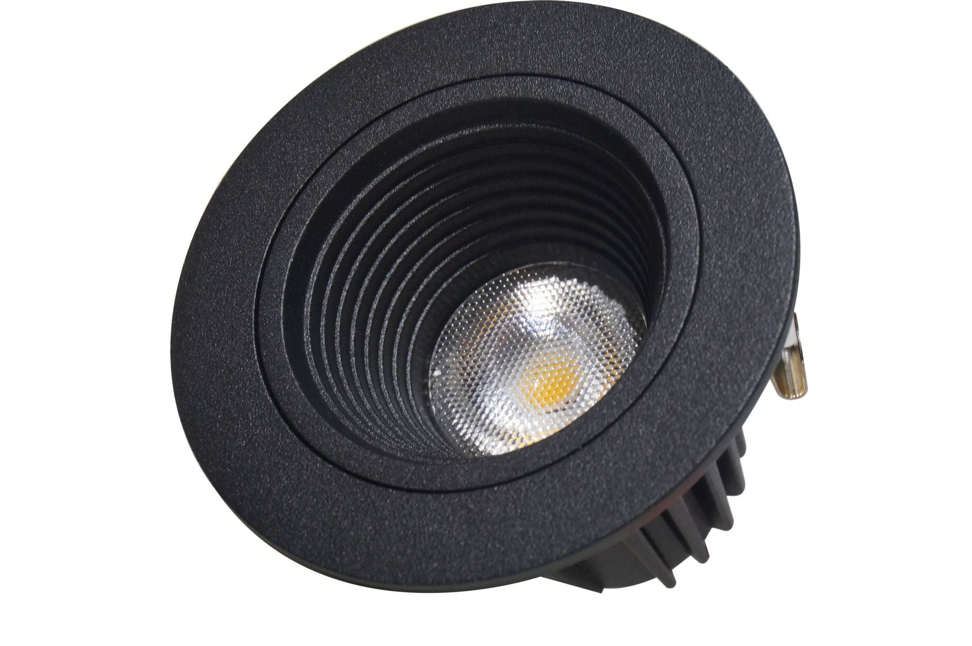 Nicor Lighting DLR2-10-120-3K-BK-BF 2 in. LED Downlight with Baffle TRIM, Black - 3000K
